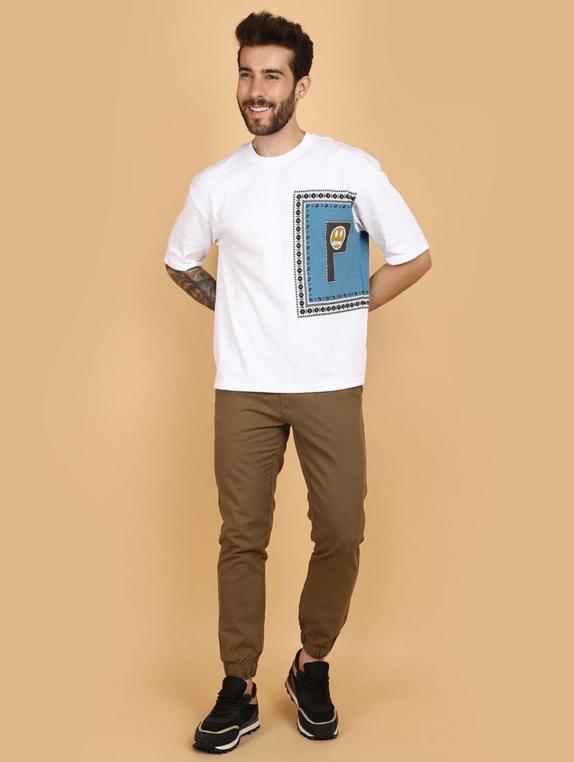 men solid mid rise jogger - 21135042 - Standard Image - 4