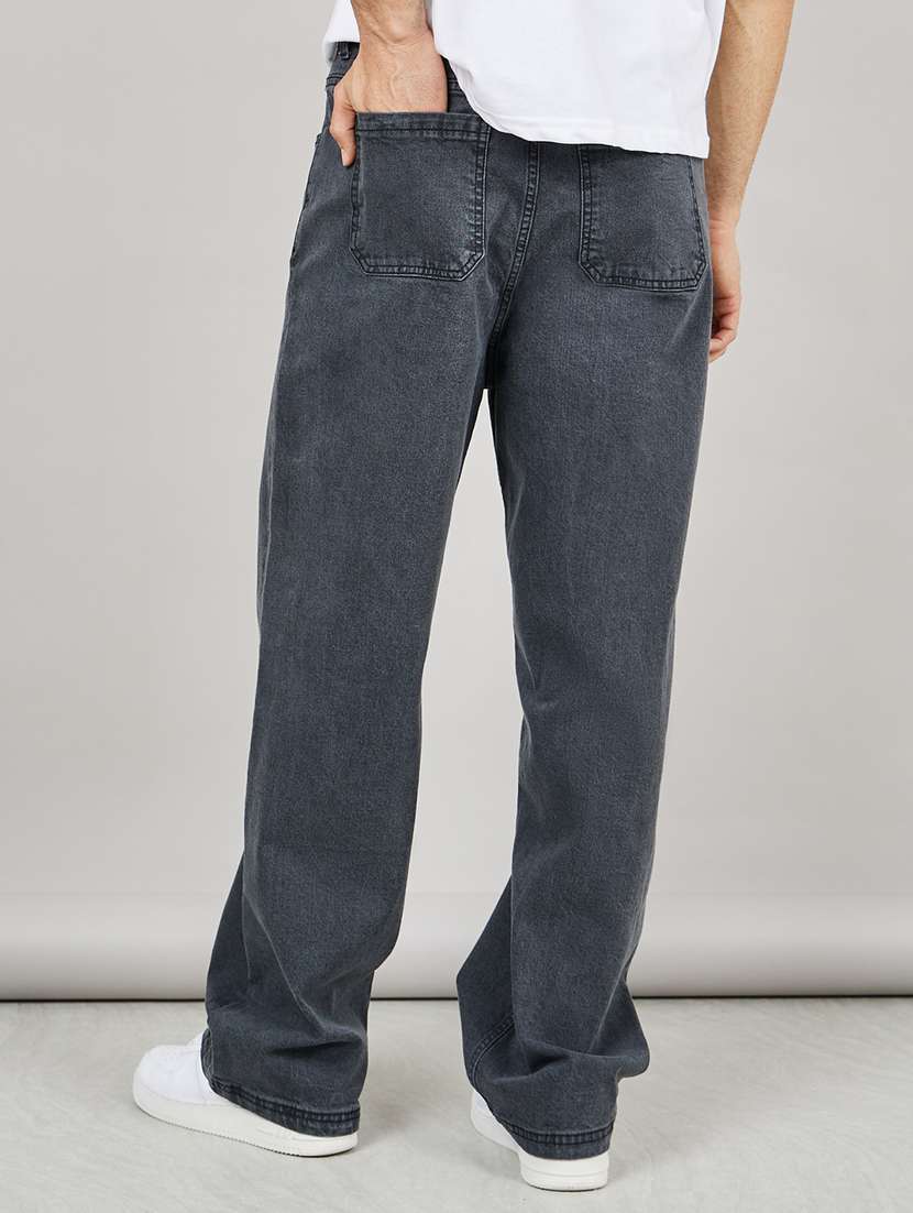 men black solid relaxed fit jean - 21135308 -  Standard Image - 1