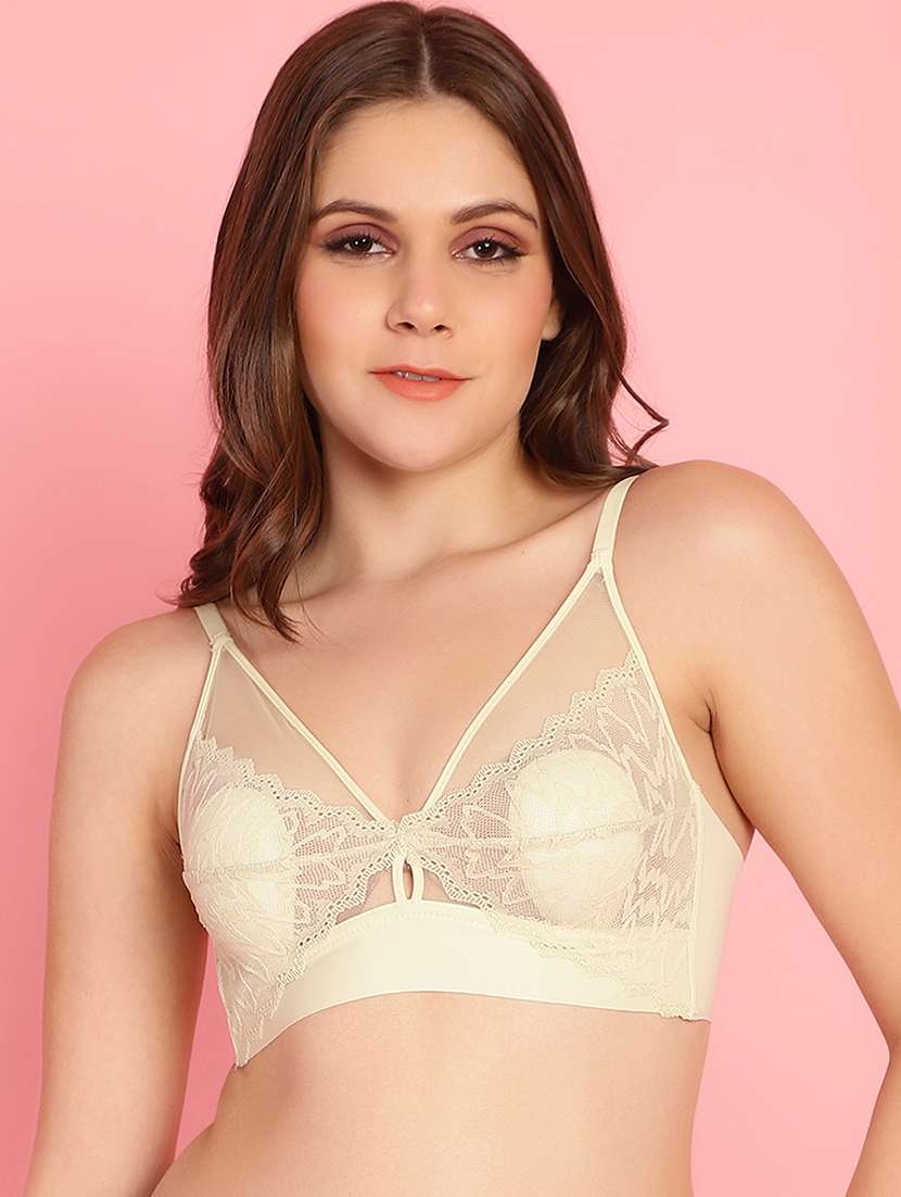 women lime lace detailed bralette