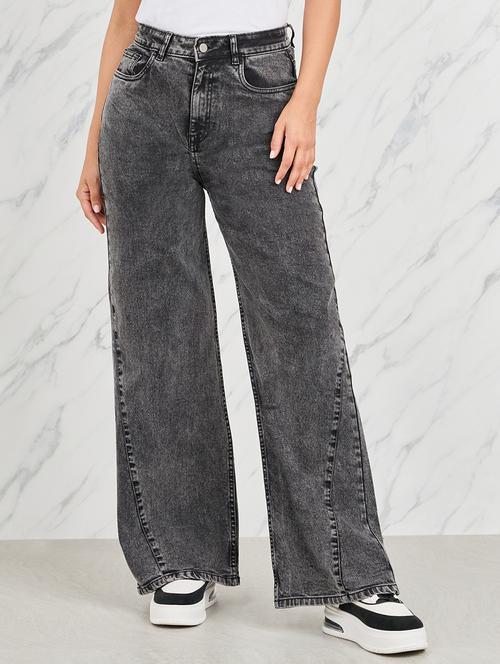 women solid mid rise high rise jean - 21135627 -  Standard Image - 0