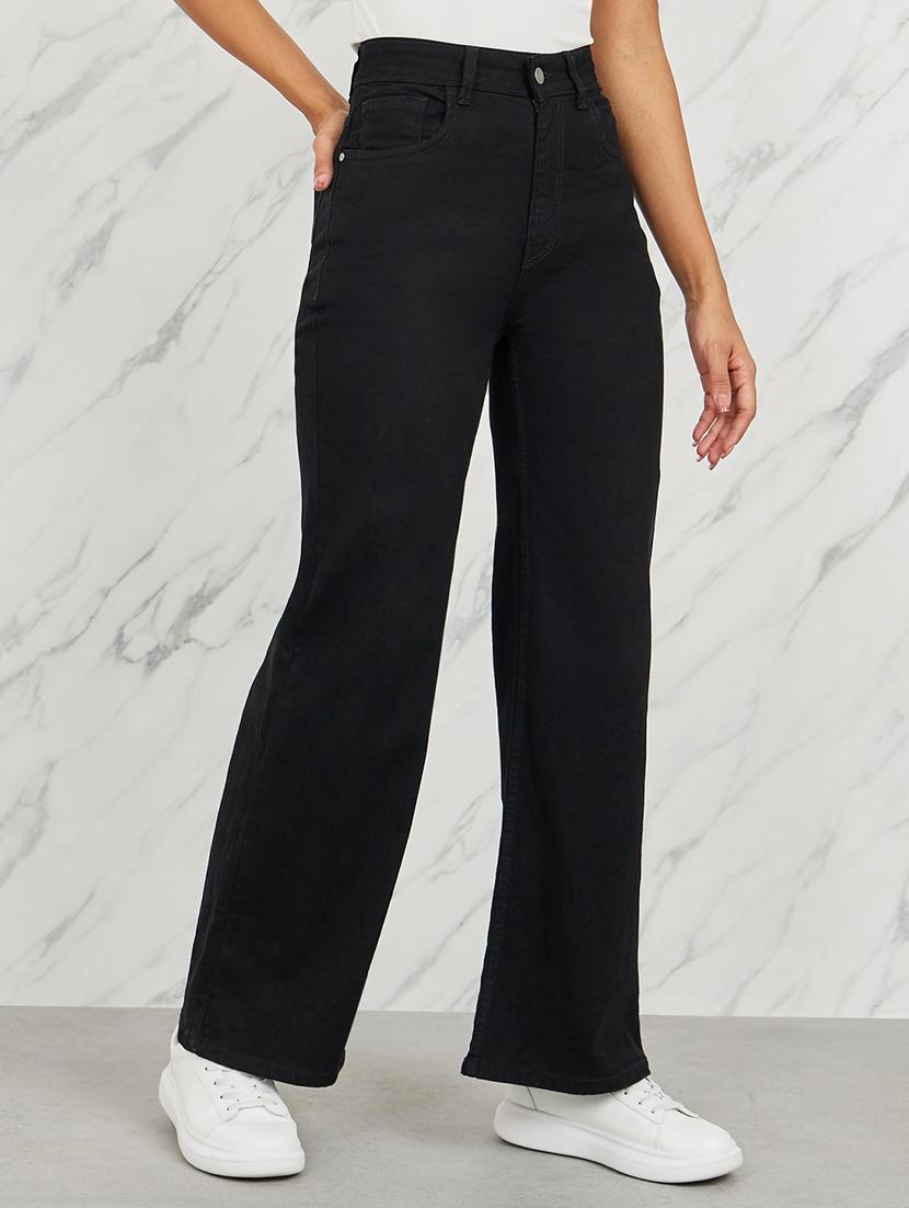 women black solid bootcut jean - 21135632 -  Zoom Image - 0