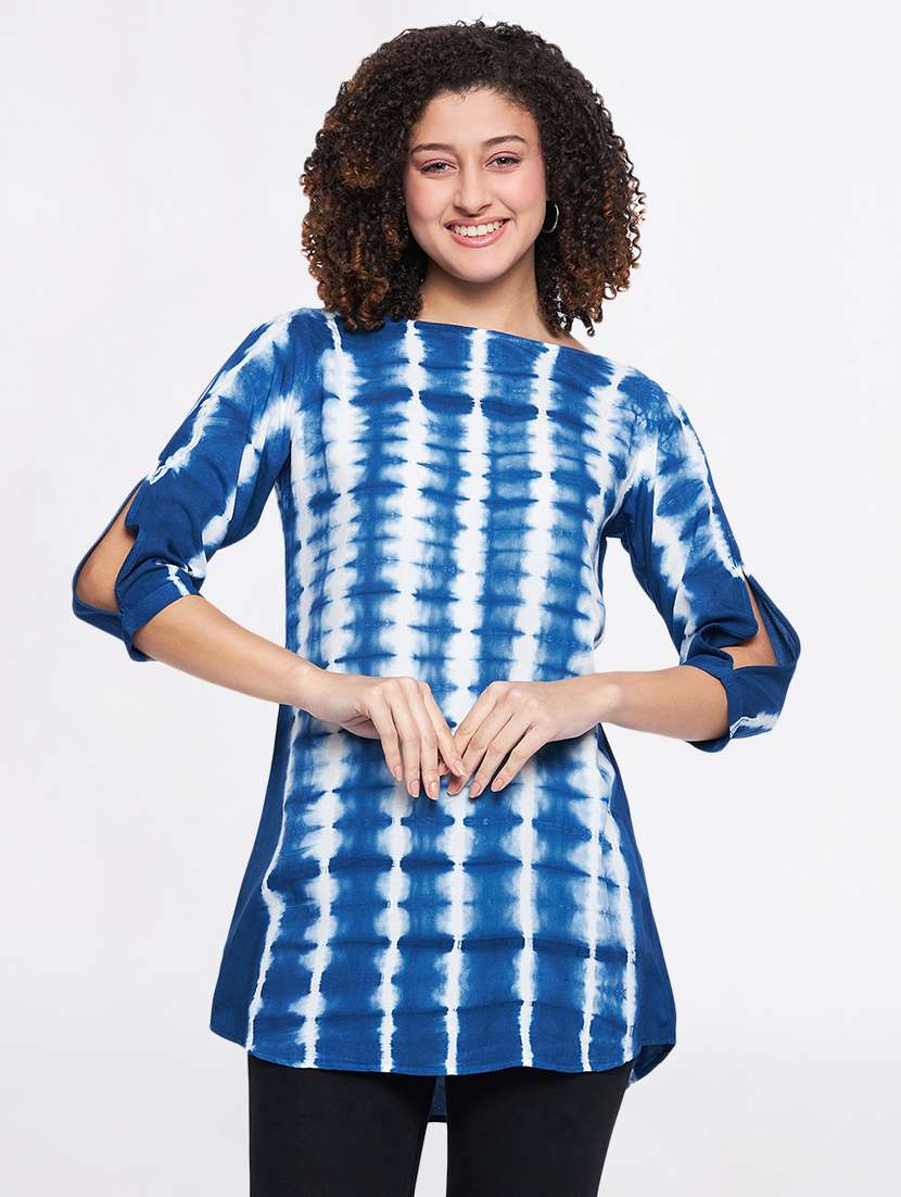 women tie & dyed regular tunic