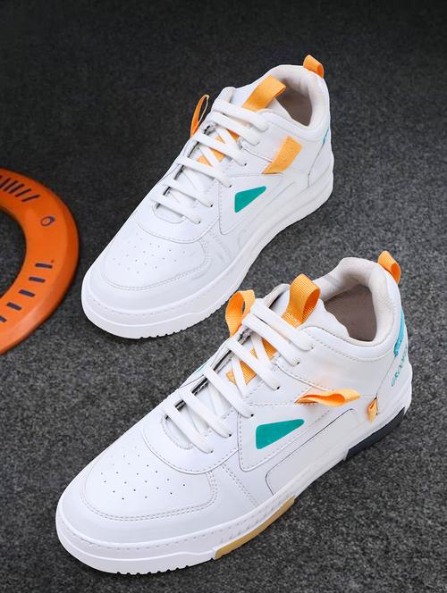 solid white lace up sneaker - 21136470 - Standard Image - 0
