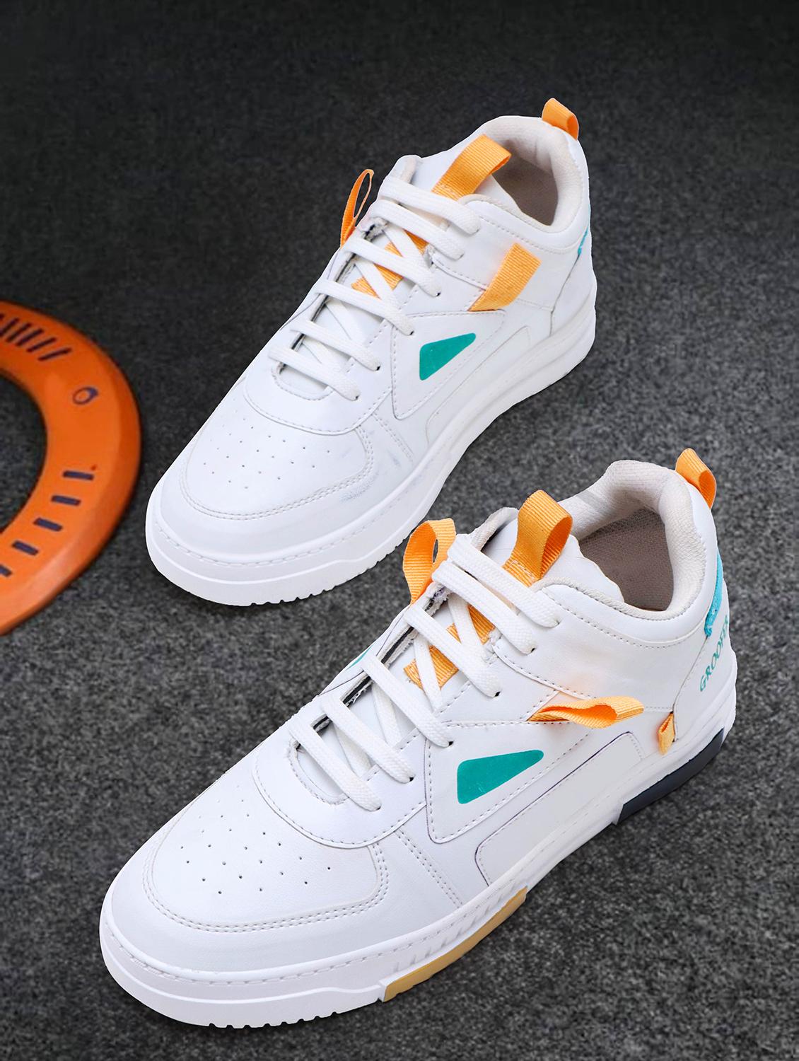 solid white lace up sneaker - 21136470 - Zoom Image - 0