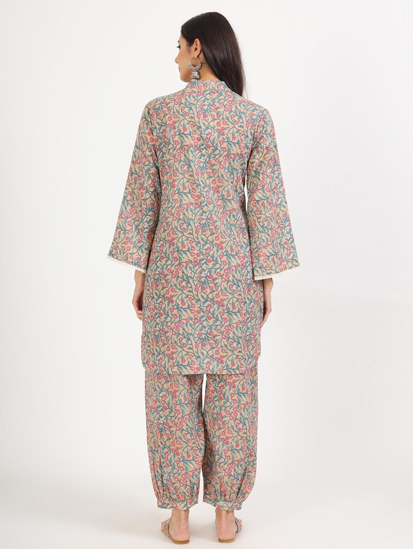 women printed kurta salwar set - 21136608 - Standard Image - 4