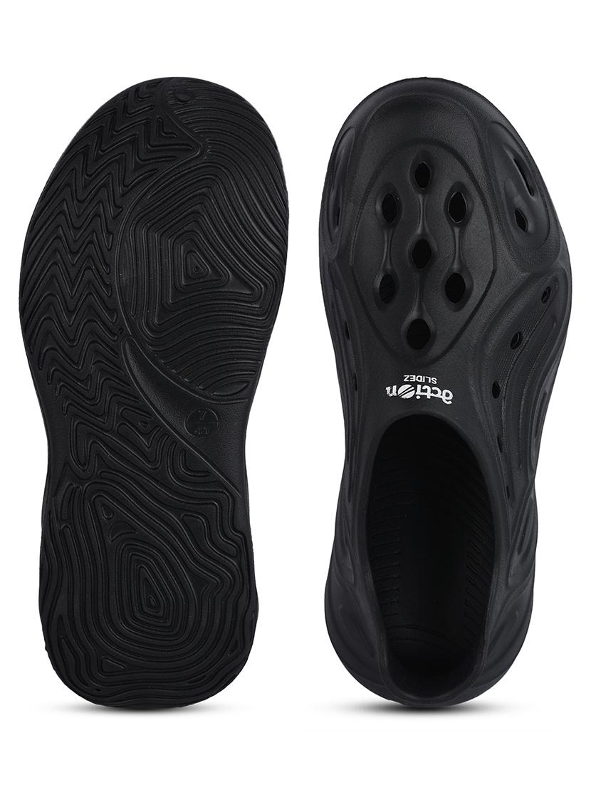 solid black slip on clogs - 21136659 - Standard Image - 4