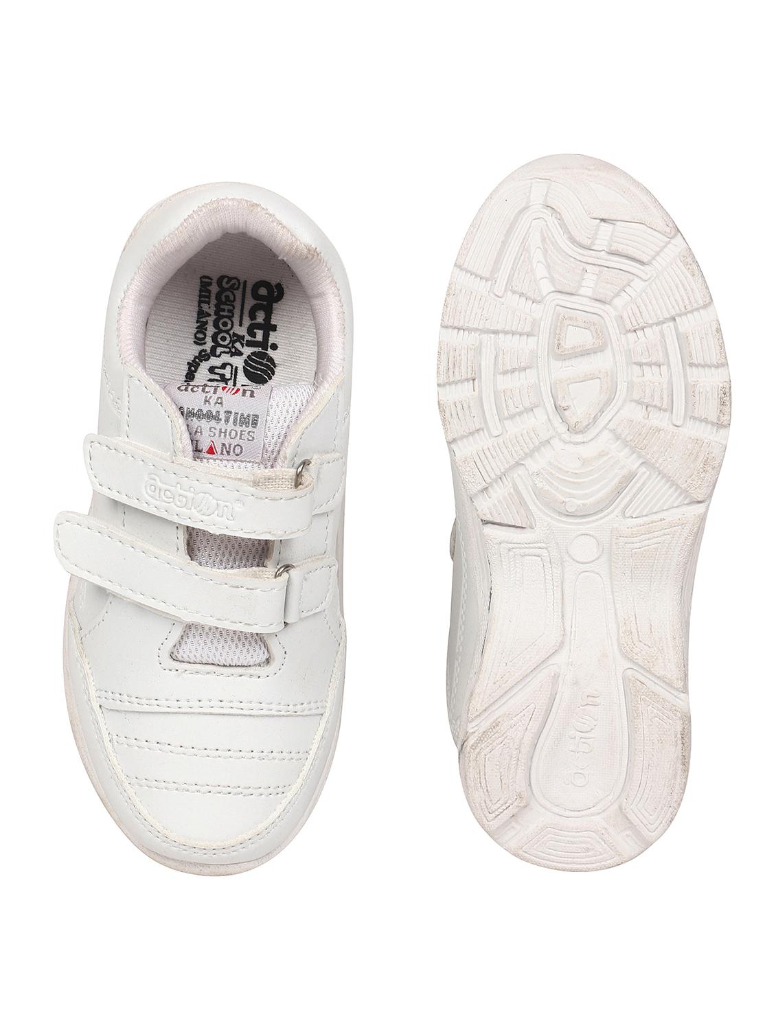 boys white solid shoes - 21136703 - Standard Image - 4