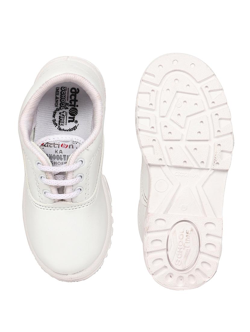 boys white solid shoes - 21136704 - Standard Image - 4