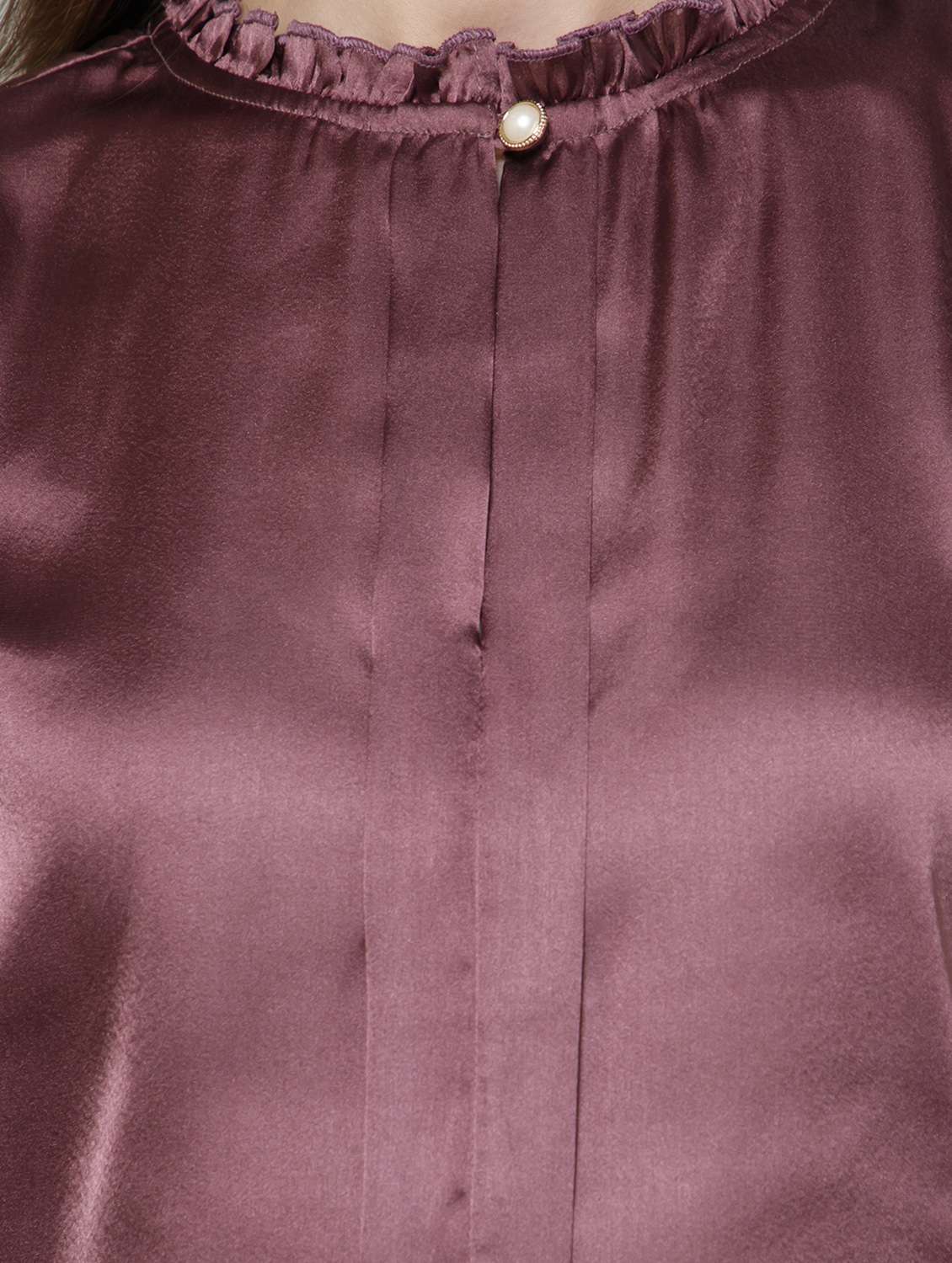 women mauve solids blouson top - 21137831 - Standard Image - 4