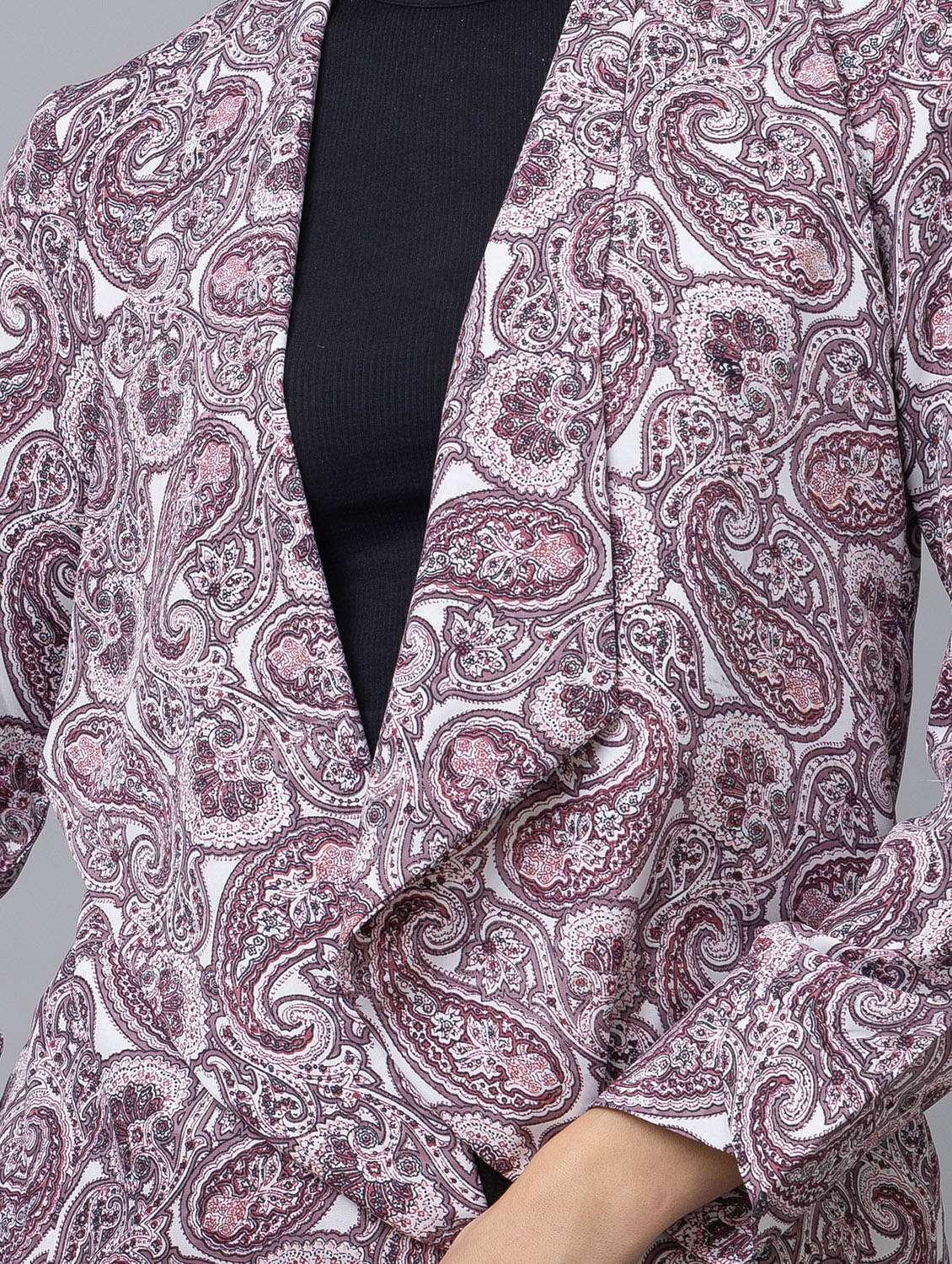 women white paisley printed shrug - 21137834 -  Standard Image - 4