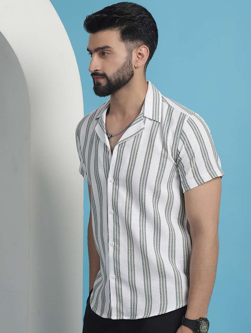 men striped casual shirt - 21139348 -  Standard Image - 1