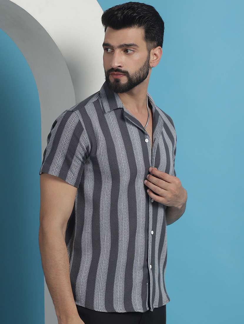 men striped casual shirt - 21139349 -  Standard Image - 1