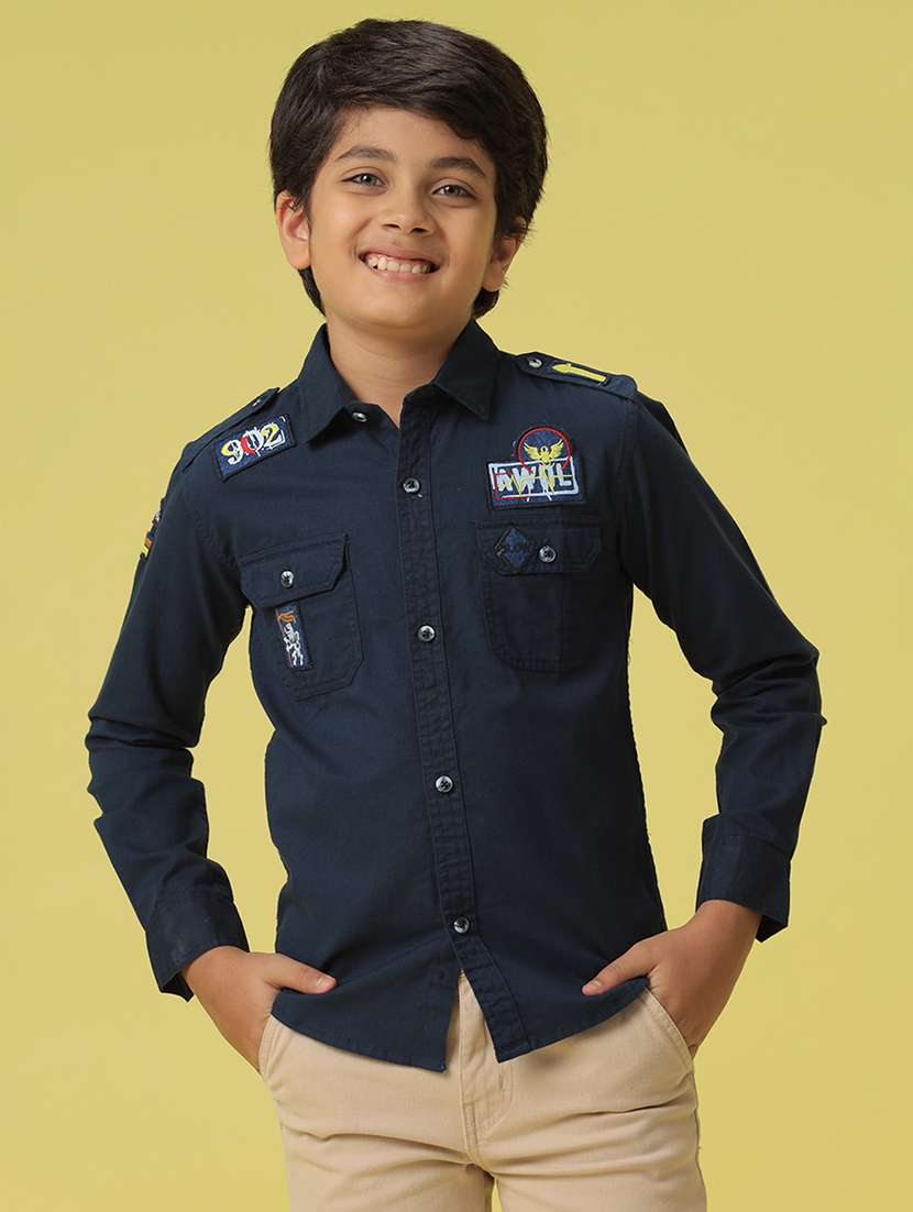 boys long sleeve collared shirt
