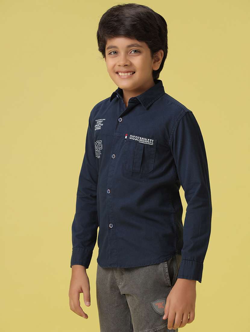 boys long sleeve collared shirt - 21139444 -  Standard Image - 1