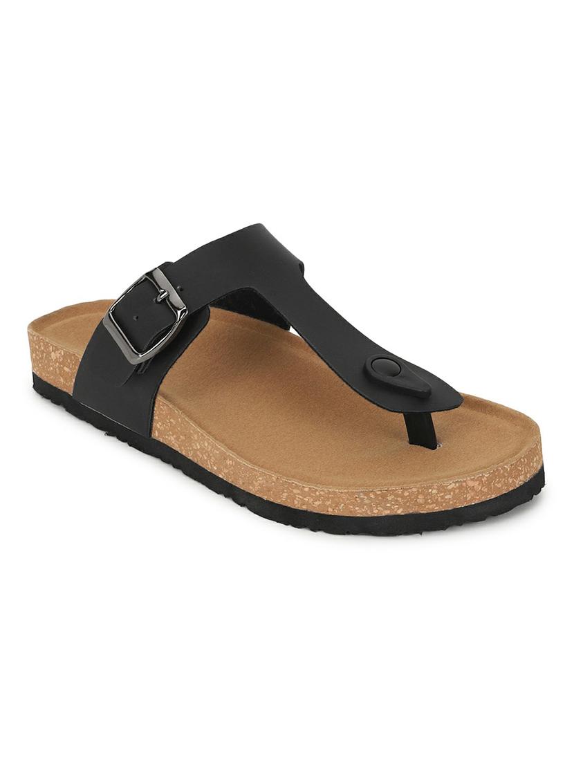 women black slides flip flop - 21140072 - Standard Image - 1