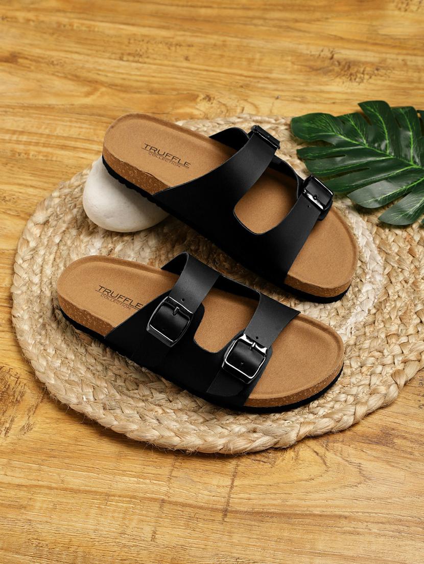 black slides flip flops - 21140077 -  Zoom Image - 0