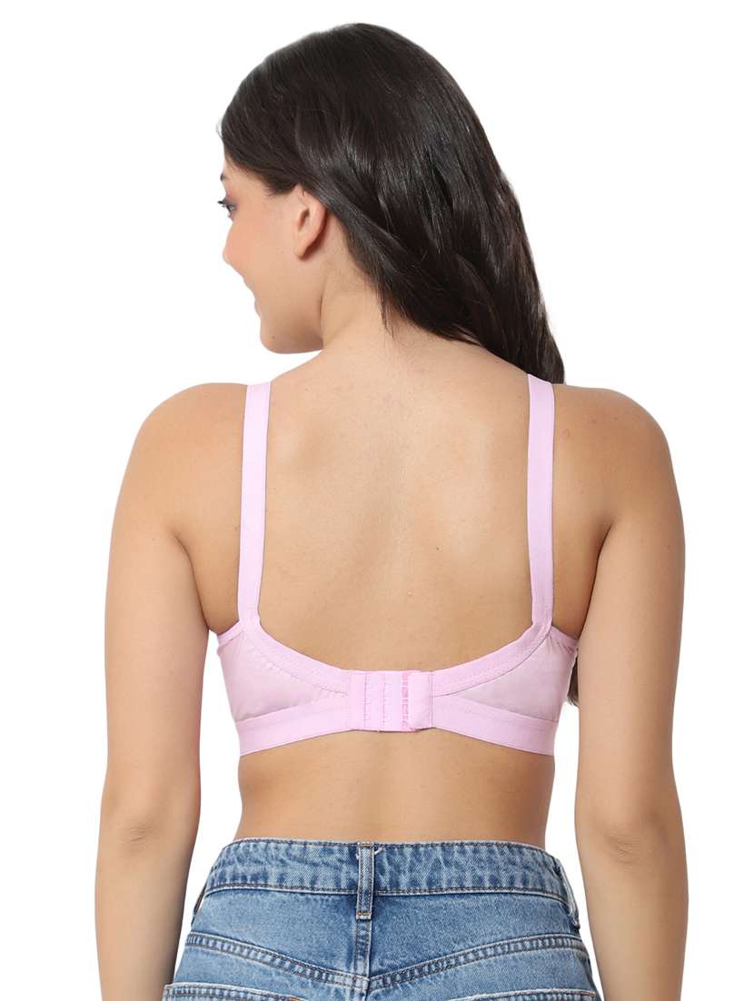 pink cotton t-shirt bra - 21140111 -  Standard Image - 1