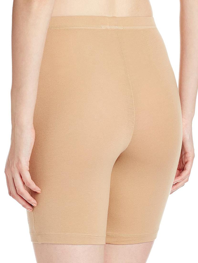 women beige solids cycling shorts - 21140213 - Standard Image - 1