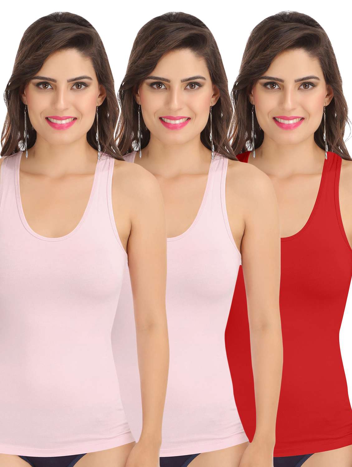 pack of 3 solid camisoles