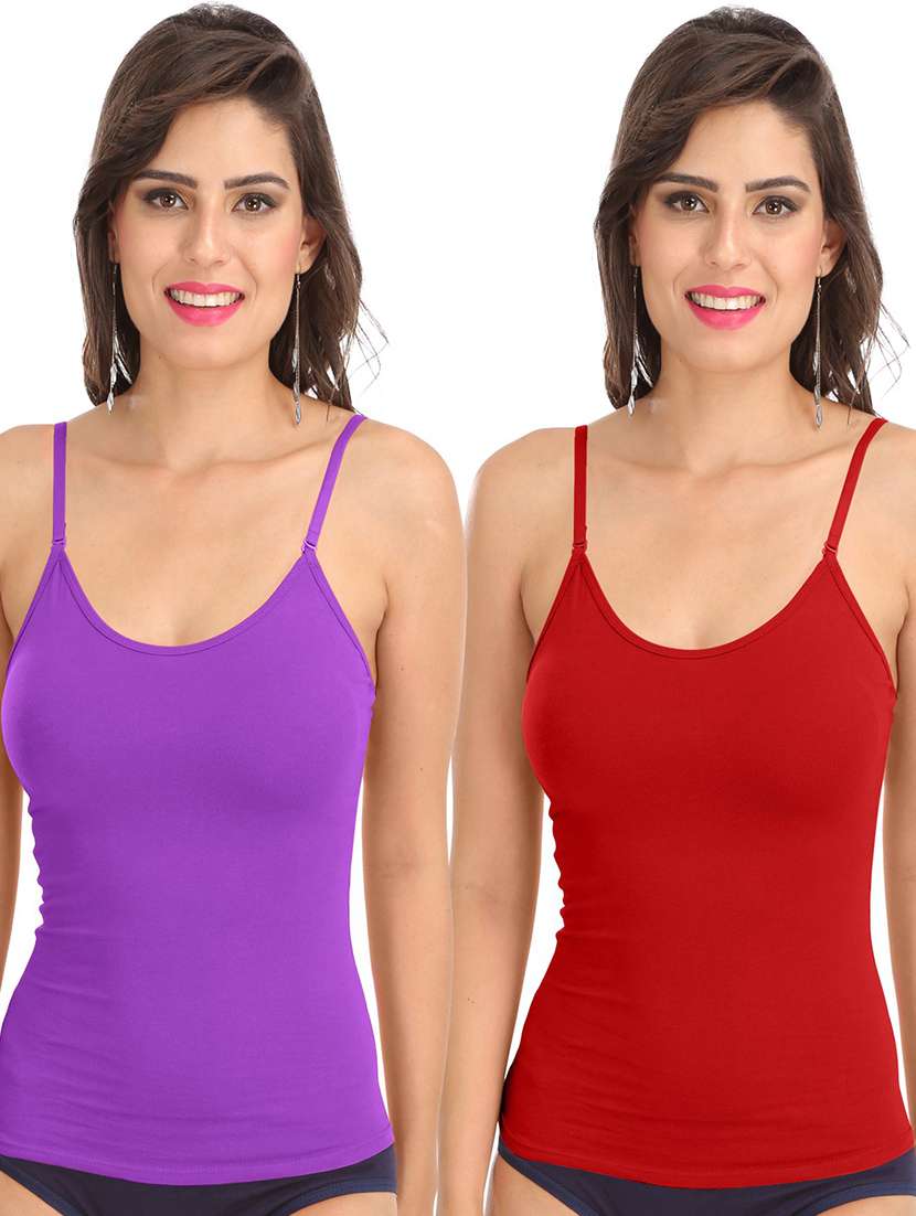 pack of 2 solid camisoles