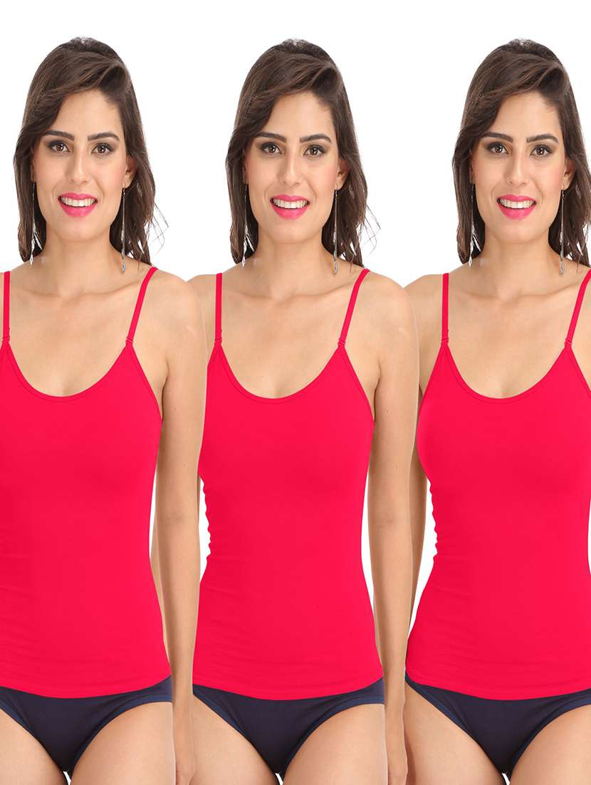 pack of 3 solid camisoles