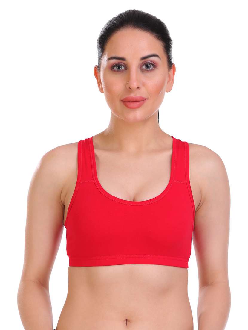 women solid set of 2 sports bra - 21140955 -  Standard Image - 1