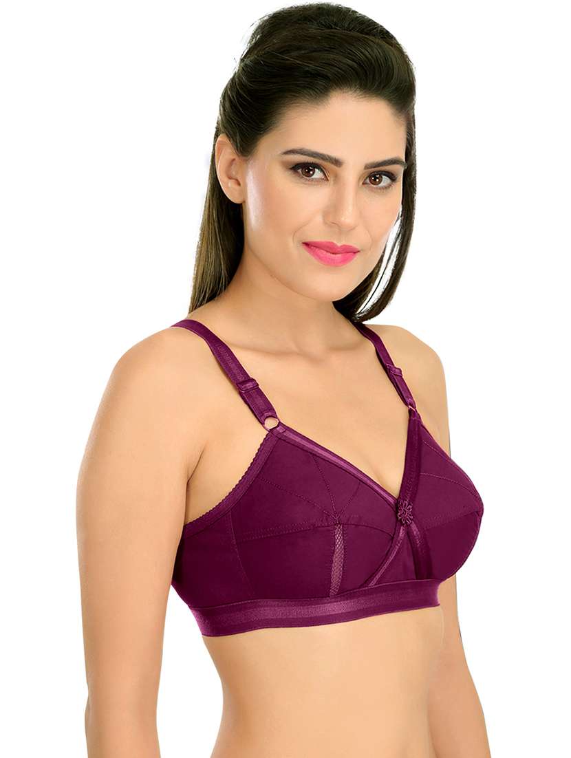 women set of 2 solid regular bra - 21141091 -  Standard Image - 4