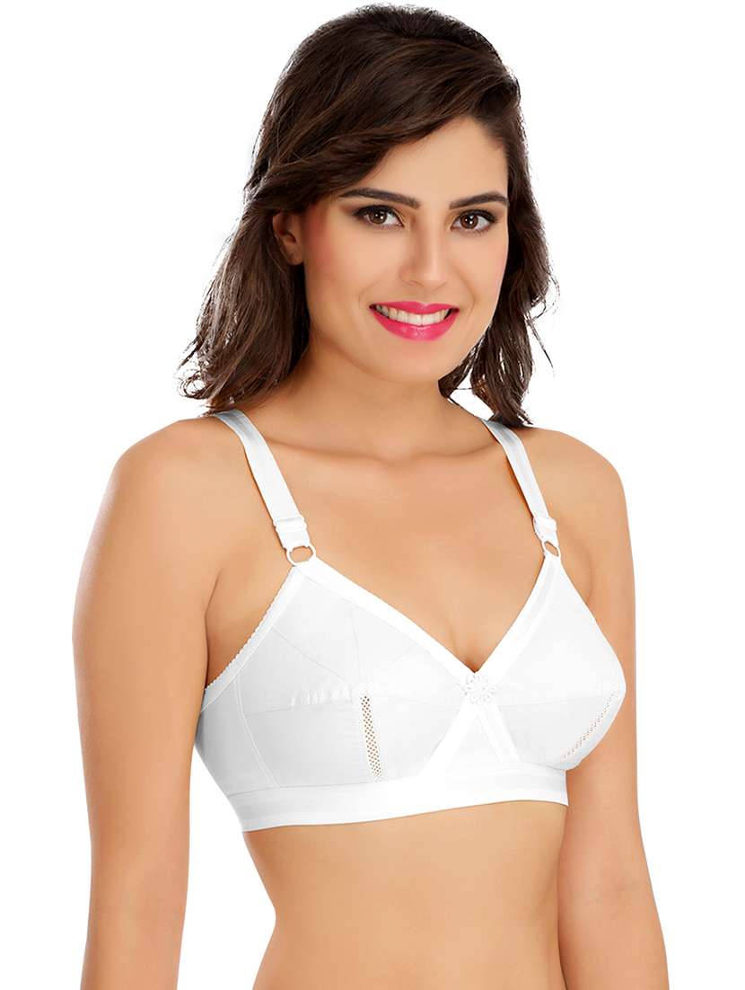 women multicolored solid set of 2 regular bra - 21141122 -  Standard Image - 6