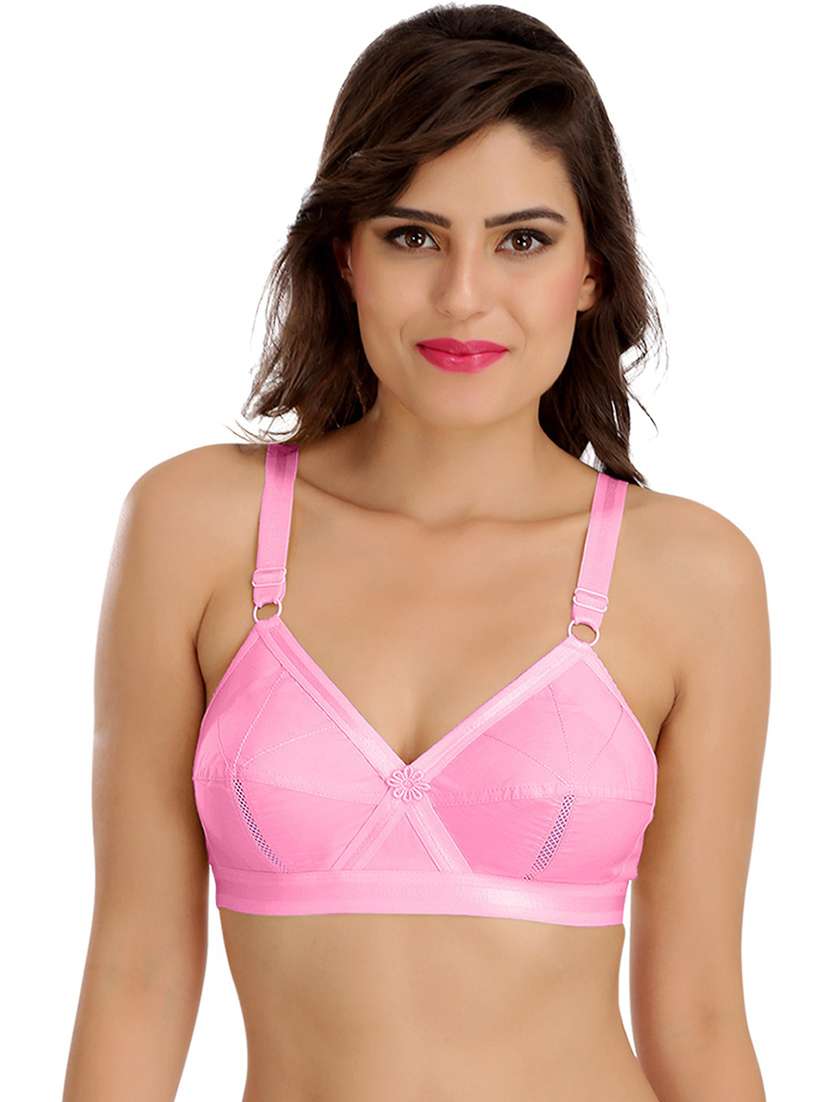 women multicolored solid set of 2 regular bra - 21141158 -  Standard Image - 4