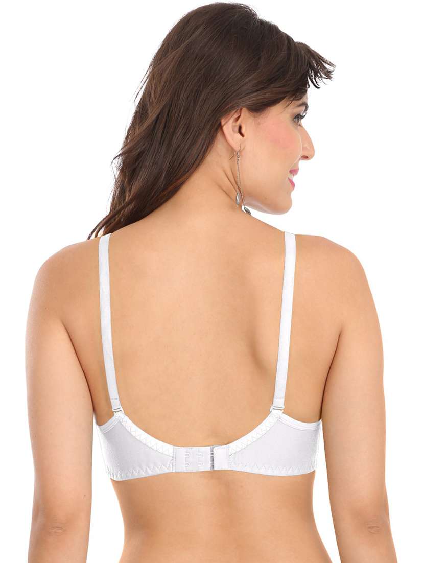 white cotton blend tshirt bra - 21141313 -  Standard Image - 6