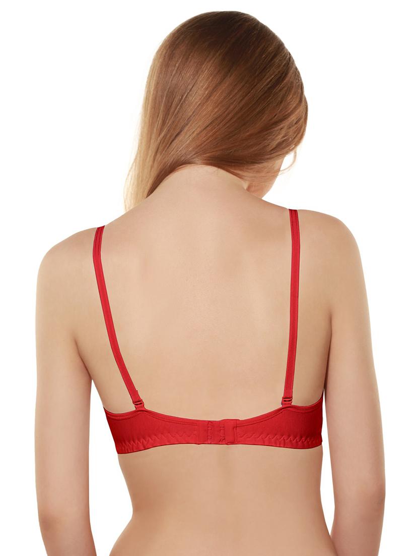 red cotton tshirt bra - 21141346 - Standard Image - 1
