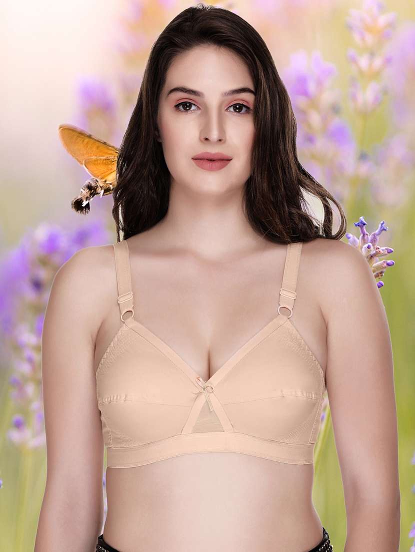 women pack of 2 solid regular bra - 21141364 -  Standard Image - 1