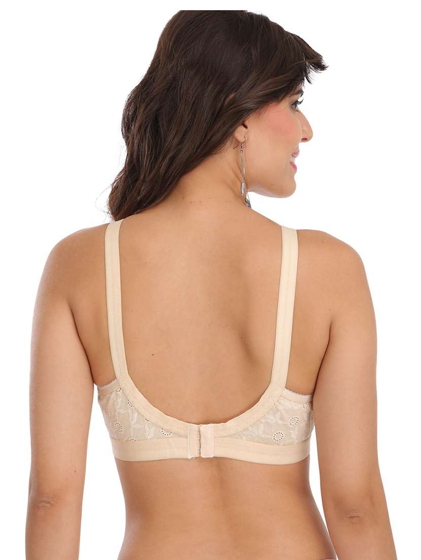 beige cotton blend regular bra - 21141367 -  Standard Image - 1