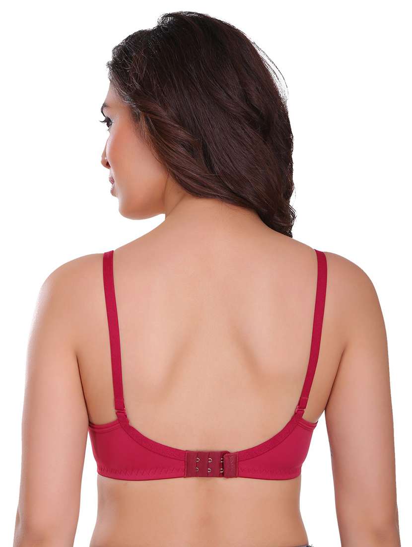 women pack of 2 solid t-shirt bra - 21141381 -  Standard Image - 4