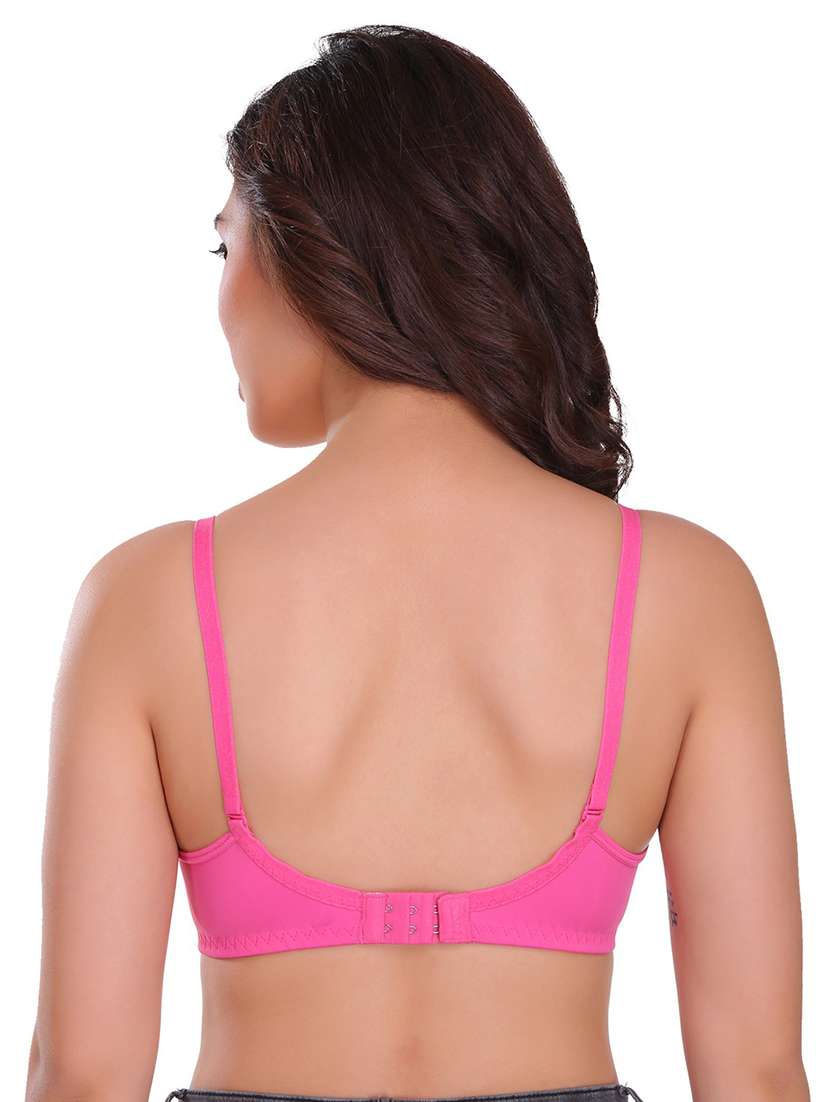 women pack of 2 solid t-shirt bra - 21141389 -  Standard Image - 4