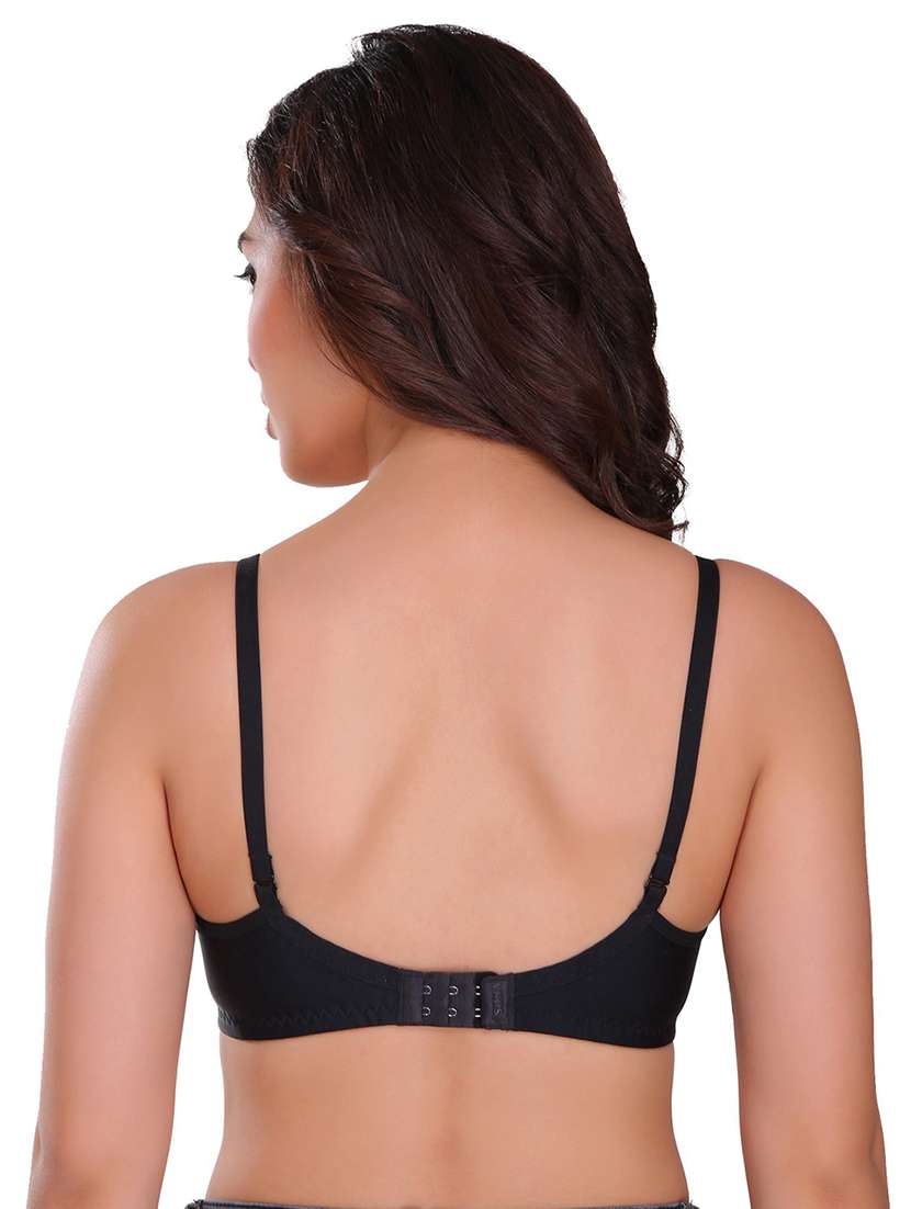 women pack of 2 solid t-shirt bra - 21141393 -  Standard Image - 4