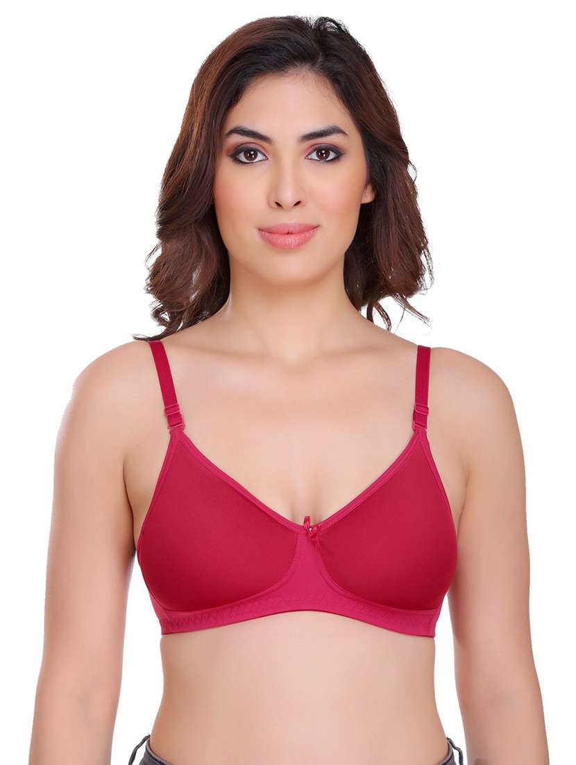 women set of 2 solid regular bra - 21141399 -  Standard Image - 1