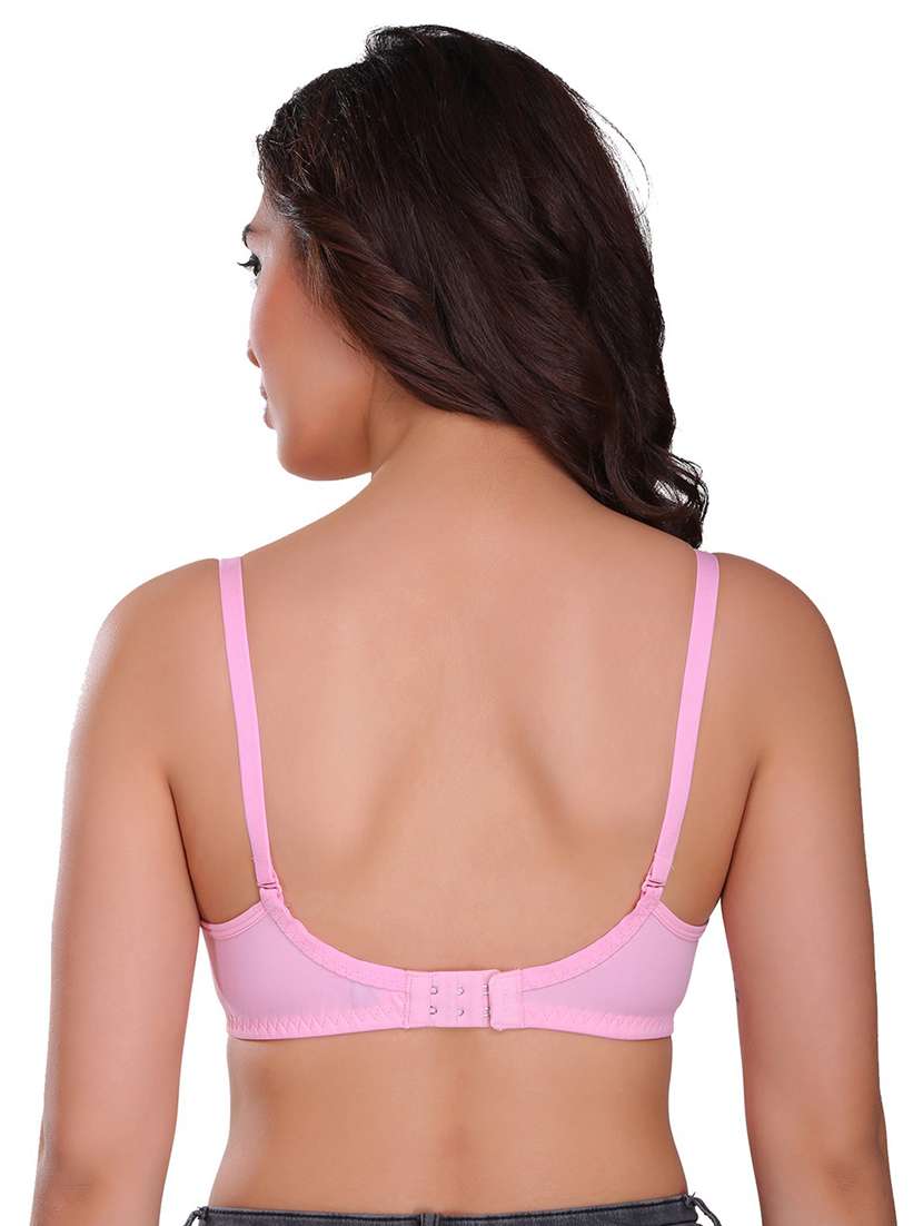 women pack of 2 solid t-shirt bra - 21141400 -  Standard Image - 4
