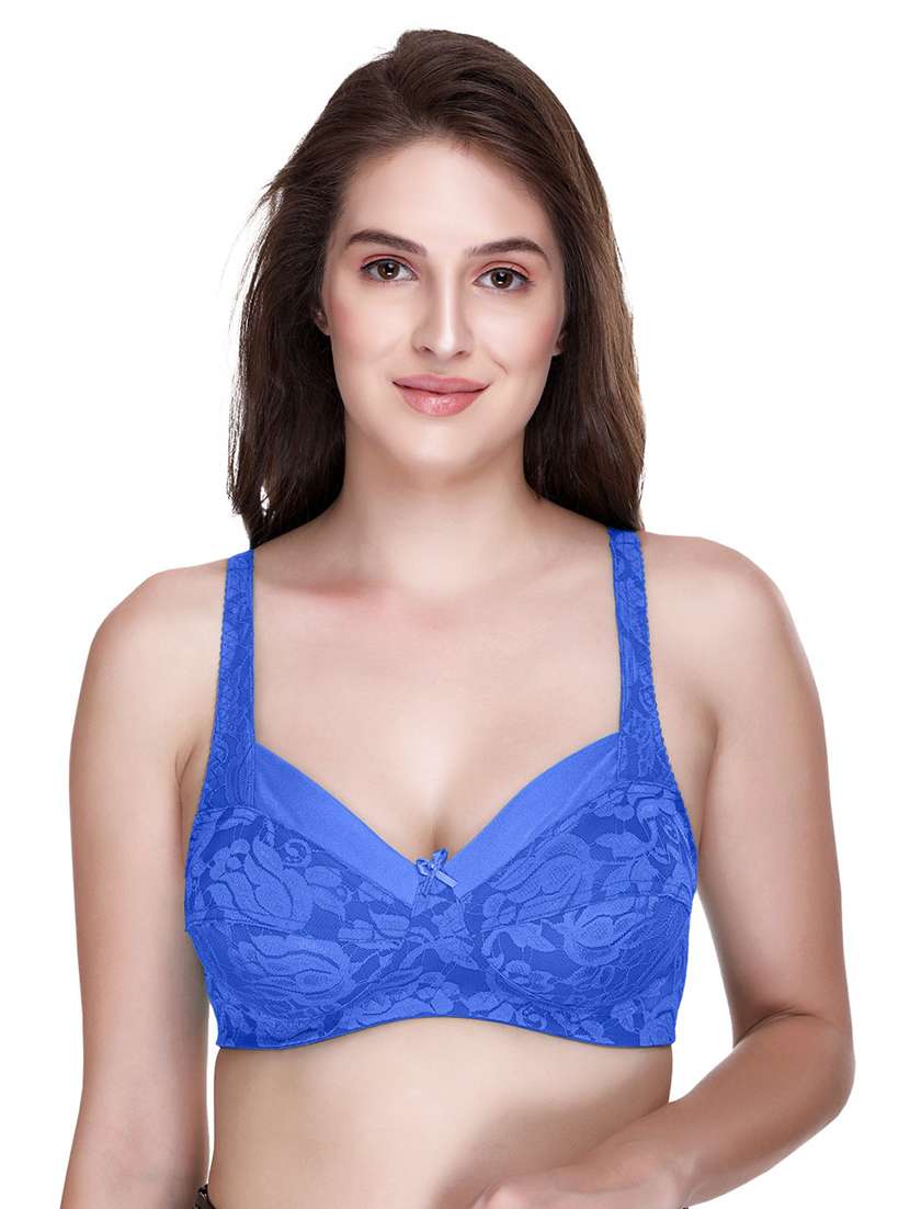 women pack of 2 self-designed regular bra - 21141422 -  Standard Image - 1