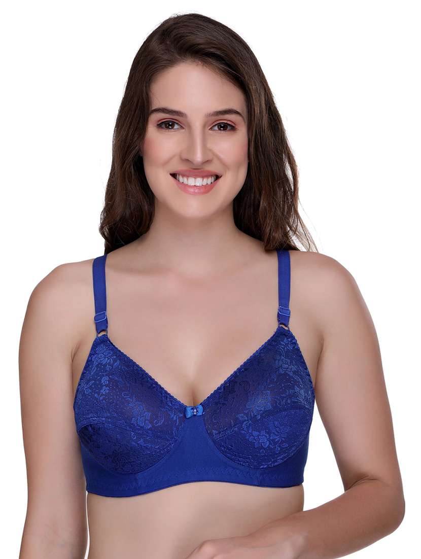 women pack of 2 self-designed regular bra - 21141474 -  Standard Image - 1
