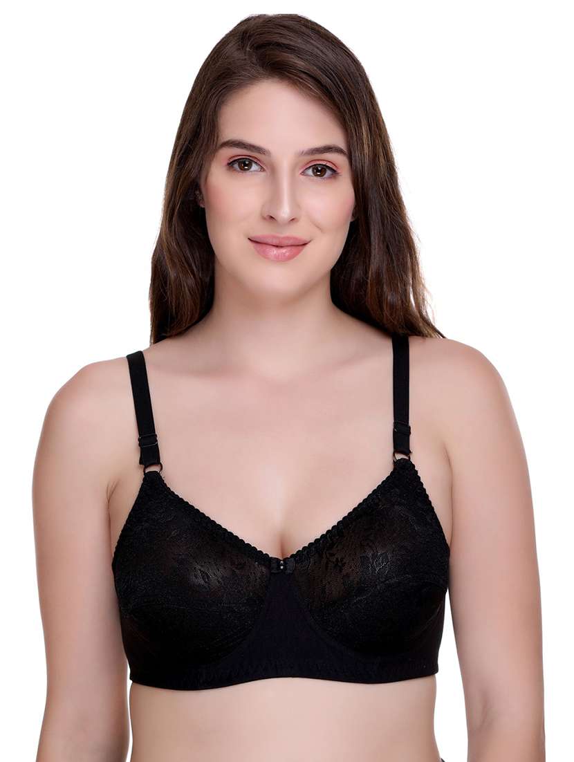 women pack of 2 self-designed regular bra - 21141476 -  Standard Image - 1