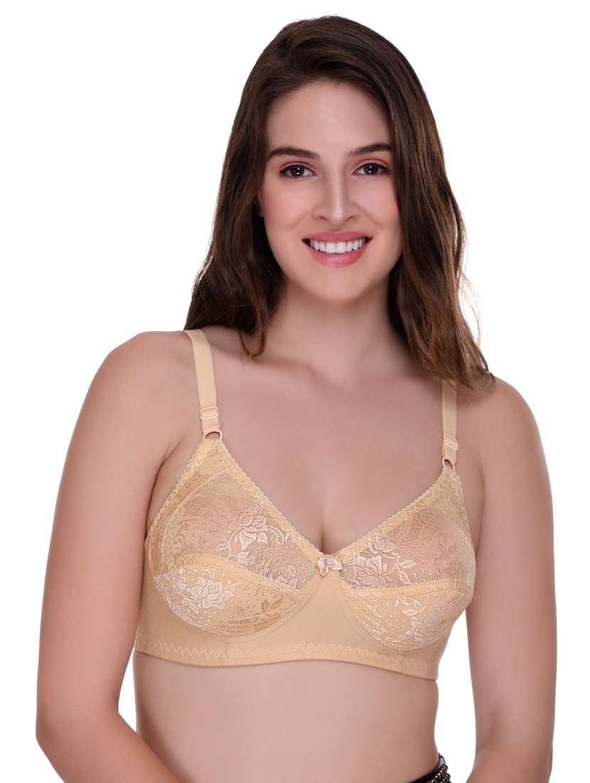 women pack of 2 self-designed regular bra - 21141492 -  Standard Image - 1