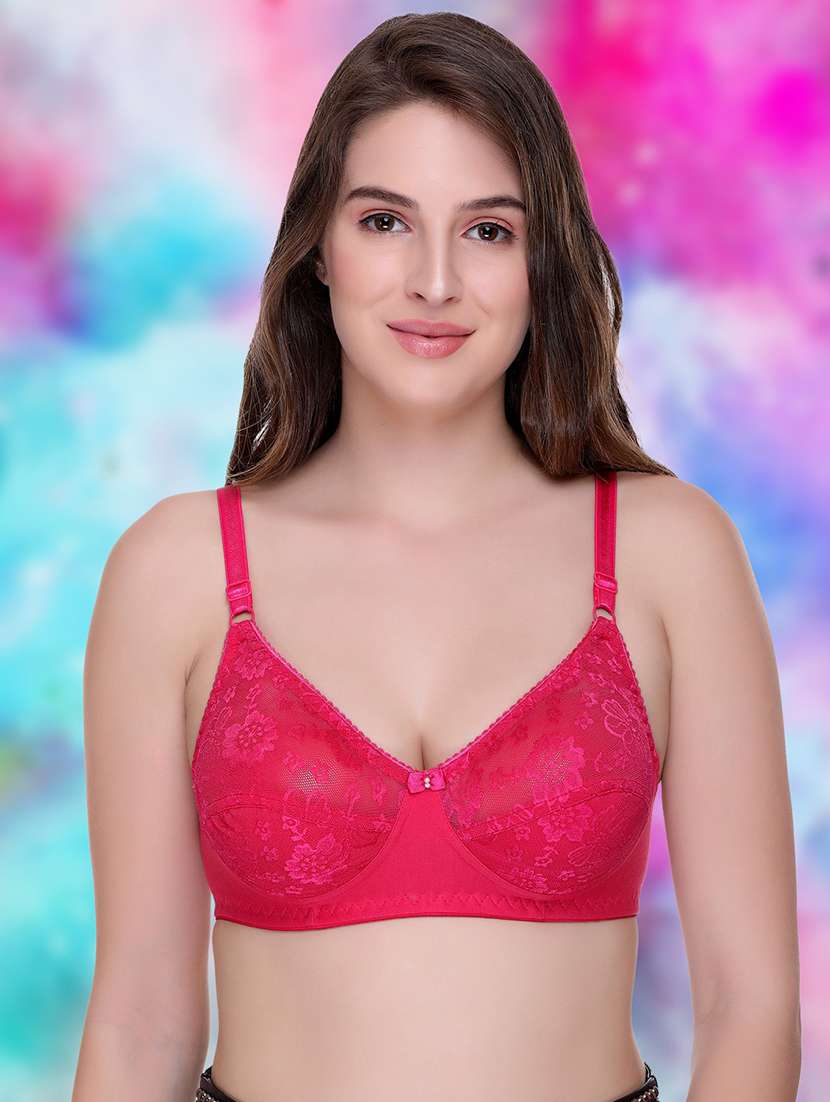 women pack of 2 self-designed regular bra - 21141505 -  Standard Image - 1