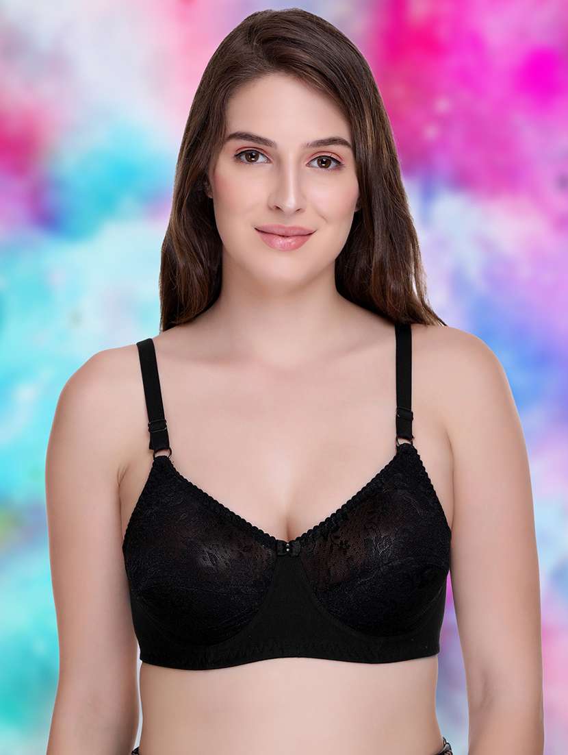 women pack of 2 self-designed regular bra - 21141505 -  Standard Image - 4