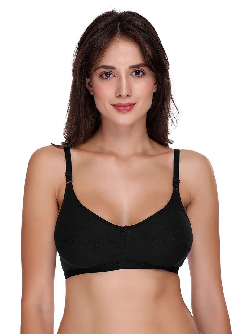 women pack of 2 solid bra - 21142144 -  Standard Image - 1