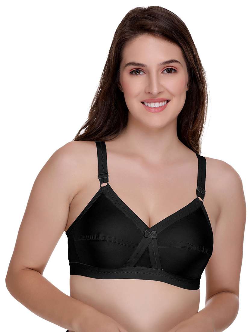 women pack of 2 solid bra - 21142221 -  Standard Image - 1