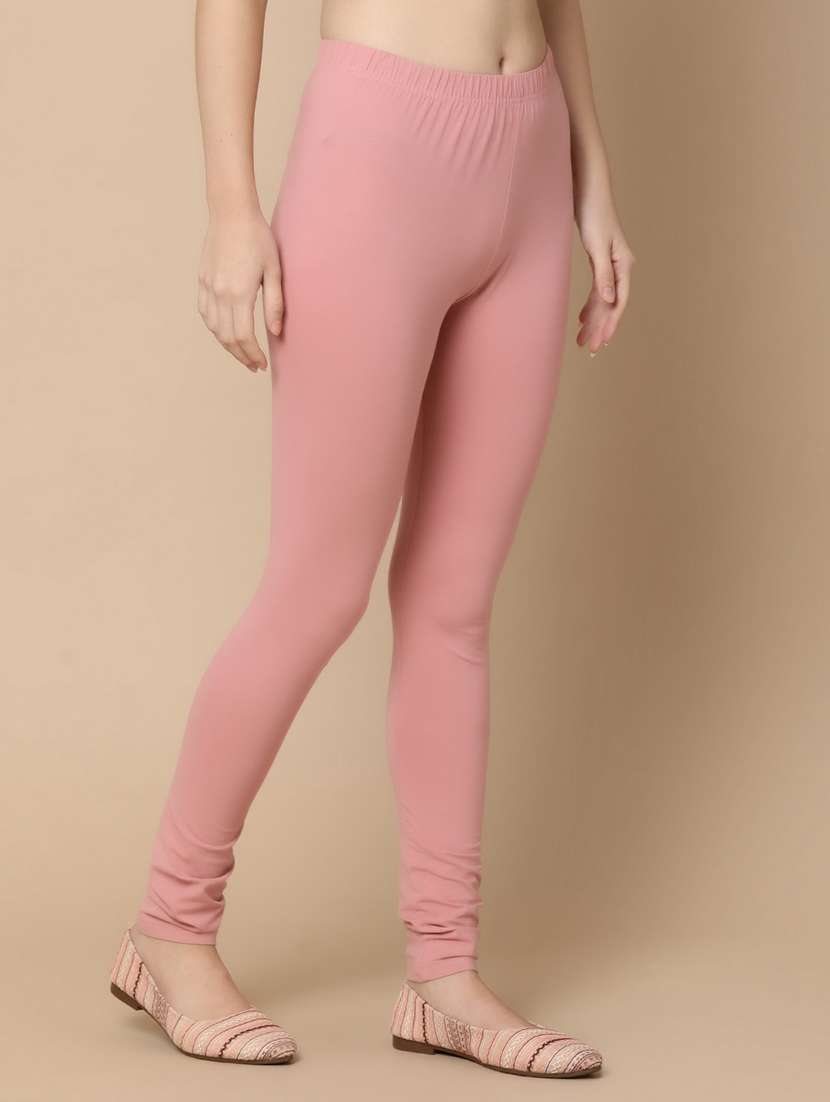 women pink cotton leggings - 21142455 -  Standard Image - 1