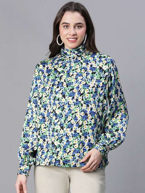multi colored floral printed top - 21142567 -  Standard Image - 0