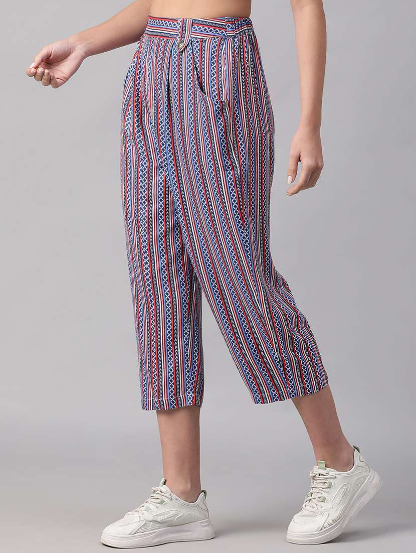multi coloured printed culottes - 21142613 -  Standard Image - 1