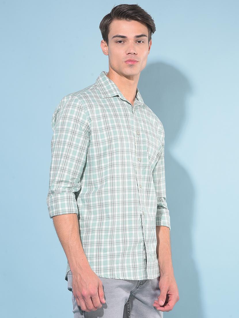 men collared long sleeve casual shirt - 21142672 - Standard Image - 1